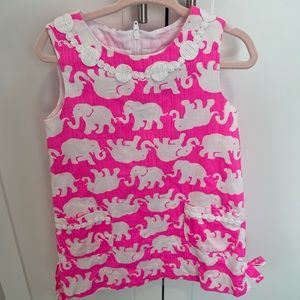 Bright Pink Lilly Pulitzer Shift Dress 2T